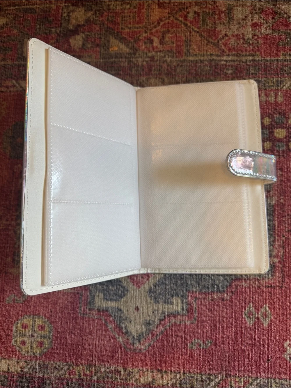 Holographic Silver Instax Mini Photo Album with Closure